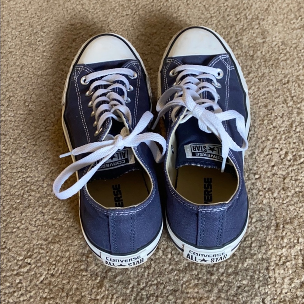 Navy Blue Converse - Picture 3 of 8